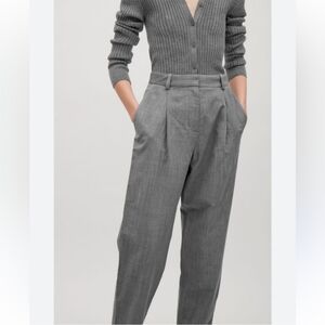 COS GRAY WOOL TROUSER